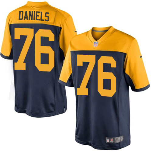 Men's Limited Mike Daniels Nike Jersey Navy Blue Alternate - #76 NFL Green Bay Packers